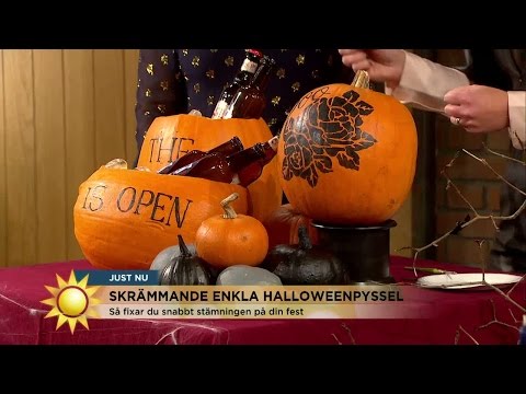 Så fixar du snyggaste pyntet till Halloweenfesten - Nyhetsmorgon (TV4)