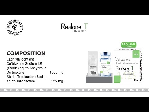 Realone- T Medicine Grade Ceftriaxone 1 Gm Inj