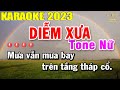 Diễm Xưa Karaoke Tone Nữ Nhạc Sống | Beat Mới Dễ Hát Âm Thanh Chuẩn | Trọng Hiếu
