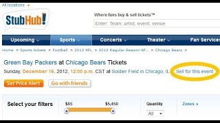 How To Sell Concert Tickets -- StubHub