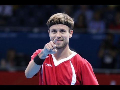 Training Michael Maze -European Table Tennis Championships 2015 ,Ekaterinburg, Russia