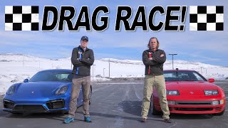 Drag Race – Porsche vs Nissan – Mid Engine vs Front Engine – Drag Race Day | Everyday Driver