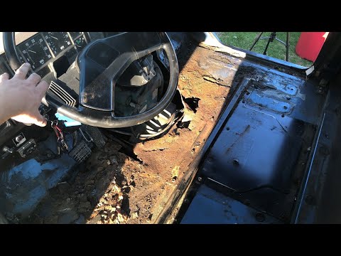 IH 4700 DT466E Restoration | Gutting The Cab!