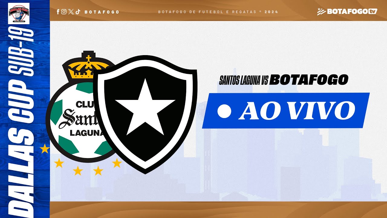 AO VIVO | Botafogo enfrenta o Santos Laguna, do México, pela segunda rodada da Dallas Cup Sub-19