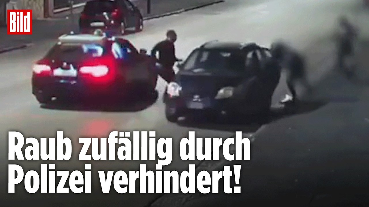 Italien: Polizei stoppt Überfall zufällig beim Vorbeifahren!