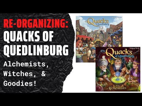 Re-Organizing Quacks of Quedlinburg (Alchemists, Herb Witches, Fully Upgraded, Sleeved) SideGame LLC