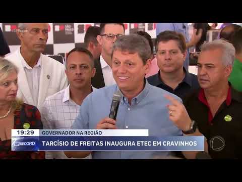 Governador de SP, Tarcísio de Freitas visita Cravinhos e Franca nesta quinta (19)