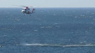 preview picture of video 'Helicopter Rescue after sea crash - Ytbärgare räddar liv'