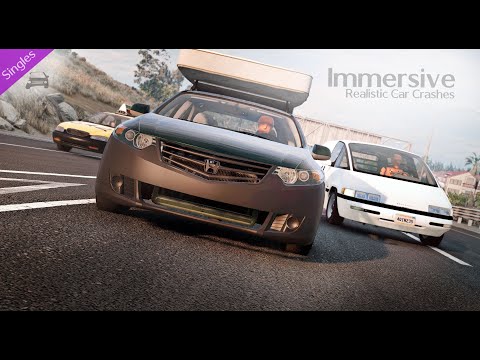 Immersive Realistic Car Crashes - Single #66 - BeamNG.Drive