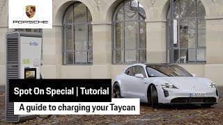 [오피셜] How to charge a Porsche Taycan in Europe | Tutorial | Spot On Special