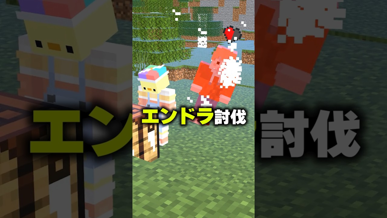 【ドッキリ】体力０.５の状態を隠してエンドラ討伐できるのか！？【検証】#マインクラフト #マイクラ