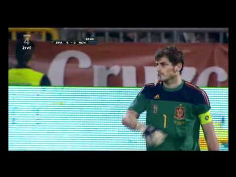 Gól Jaroslava Plašila Španělsku