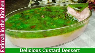 Custard Desert Recipe | Easy & Simple Custard Dessert | Delicious Custard Recipe