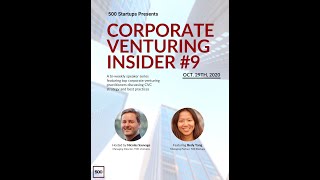 Corporate Venturing Insider #9: Bedy Yang @ 500 Startups, interview by Nicolas Sauvage