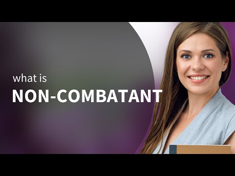 Understanding "Non-Combatant": A Guide for English Learners