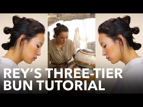 How to Get Rey's Three-Tier Bun