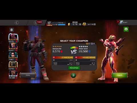 Masacre vs 1.1 IMIW Variant Difficulty Ultron's Assault | Marvel Contest of Champions