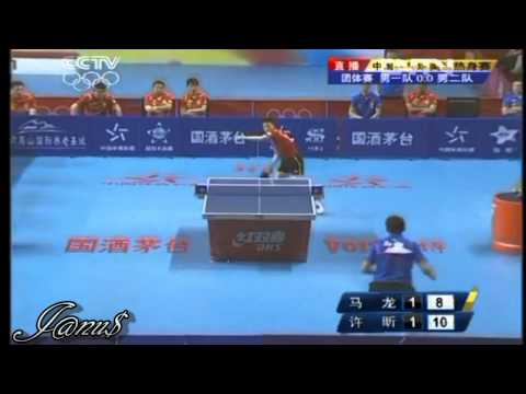 2012 China Warm-up Matches for Olympics: MA Long - XU Xin [Full Match|Short Form/720p]