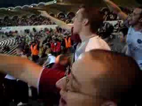 hearts fans singing in bordeaux