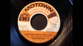 Greetings This Is Uncle Sam -  The Monitors -  Motown Yesteryear Y482F