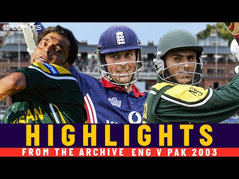 Razzaq Fireworks, Shoaib Rockets & Trescothick Brilliance! | Classic ODI | Eng v Pak 2003 | Lord's