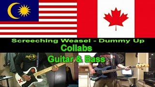 Screeching Weasel - Dummy Up (guitar & bass cover) ~Collabs~