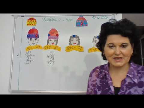 097, Lectii online, MEM, clasa a II-a - Scaderea cu imprumut la ordinul sutelor 0 1000