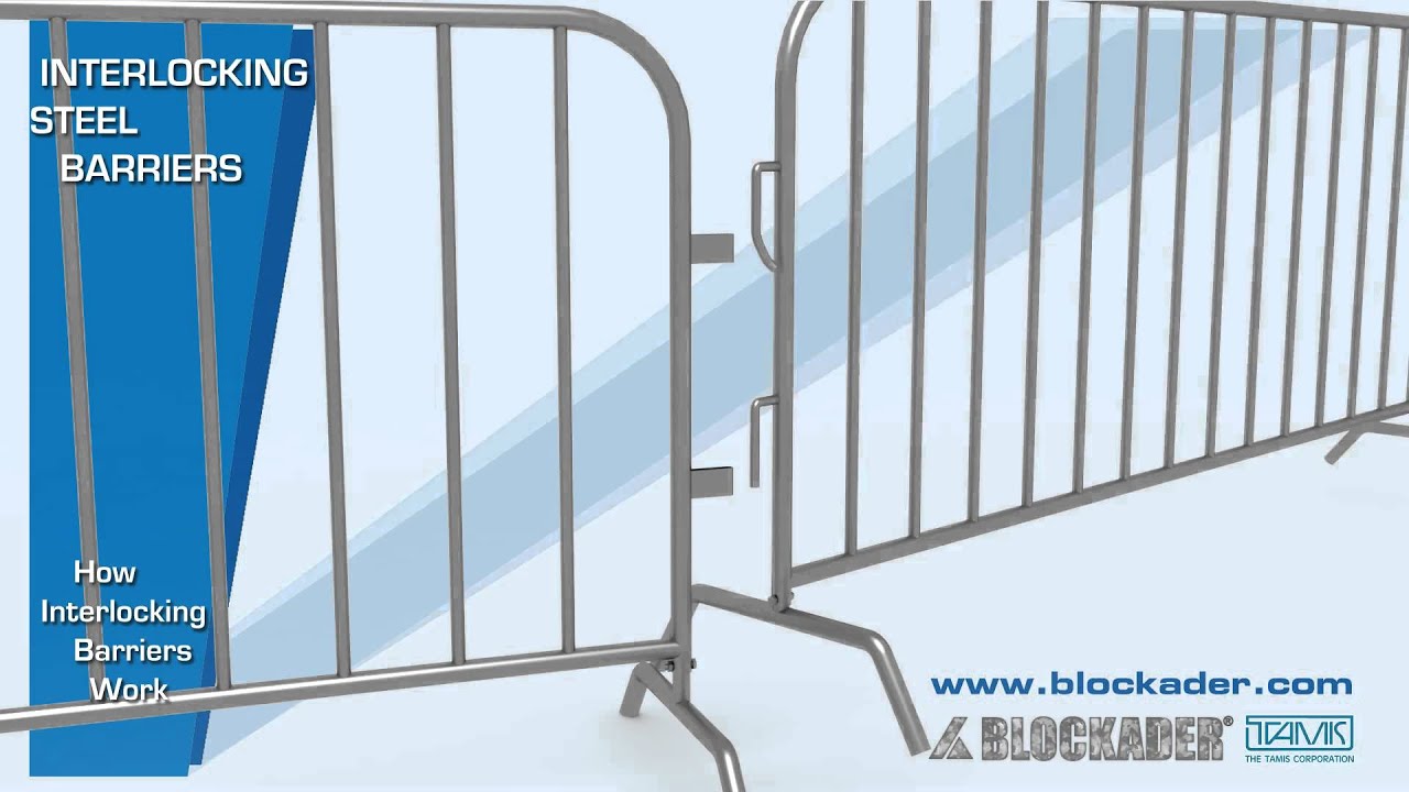 Crowd Control Barriers - Interlocking Principle
