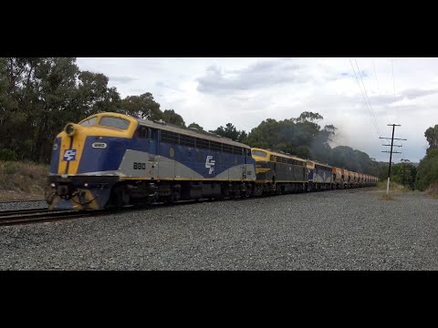 Trackside Country Victoria Trains - Kilmore East, Avenel, Seymour - Vline, SSR, Qube, PN