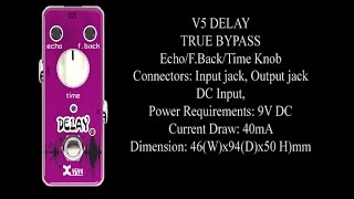 Pedal Demo: Xvive Delay On Bass Guitar By Jamie Mallender