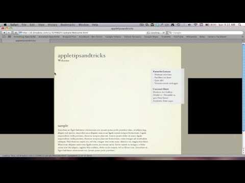 How To Publish A iWeb Site Free