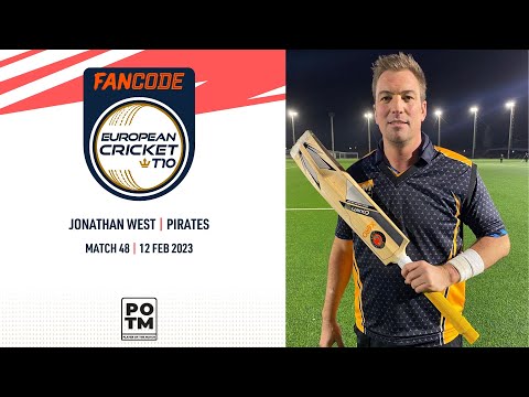 POTM: J.West - RGC vs PIR | Highlights | FanCode ECT10 Gibraltar | Gibraltar 2023 | ECT23.048