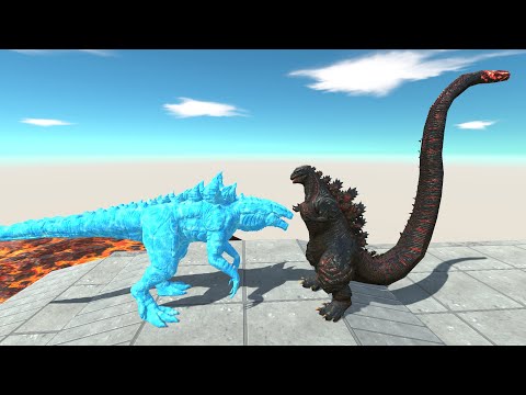 New Monster Zilla Ice Vs All Team Monster Shin Godzilla Death run -Animal Revolt Battle Simulator