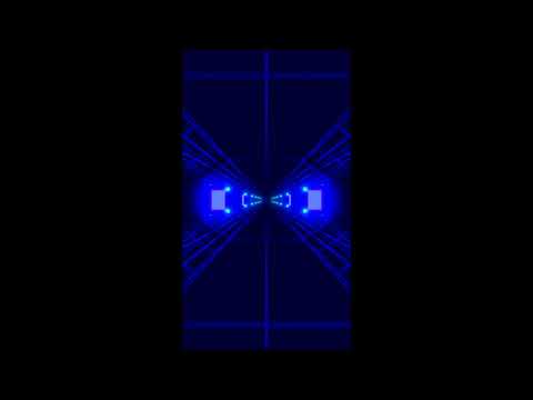 Tunnel Corridor Sci-fi Blue Neon Lights Background #shorts