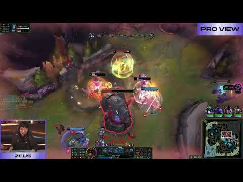 HLE Zeus Jax Pro View | HLE vs KT | 2025 LCK Round 1-2 W1D3