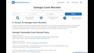 Free Criminal Background Check In Georgia (Online Search Guide To Criminal and Arrest Records).