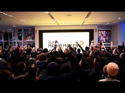 Super Mario Maker 2 Reveal Live Reactions at Nintendo NY
