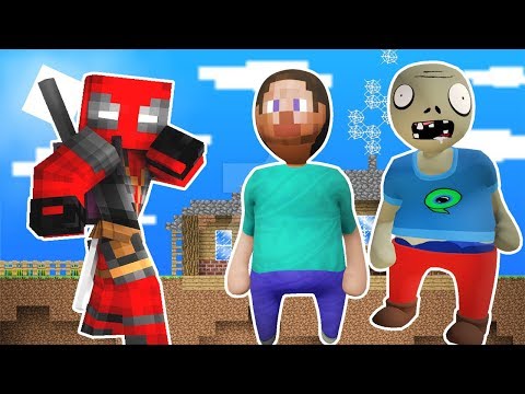 ZOMBİK VE STEVE SÜPER KAHRAMAN OLDU 😱 - Minecraft
