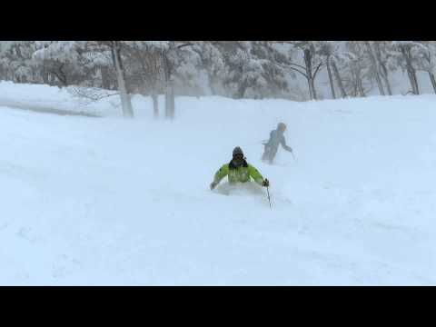Video: 田沢湖スキー場　黒森　パウダー    tazawa powder