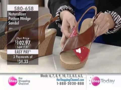 Naturalizer Footwear Payton Wedge Sandal at The Shopping Channel 580658