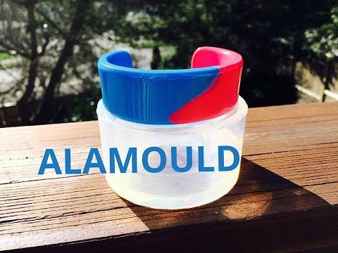 Making Red/Blue Resin Bracelet, Easy & Fun! ALAMOULD