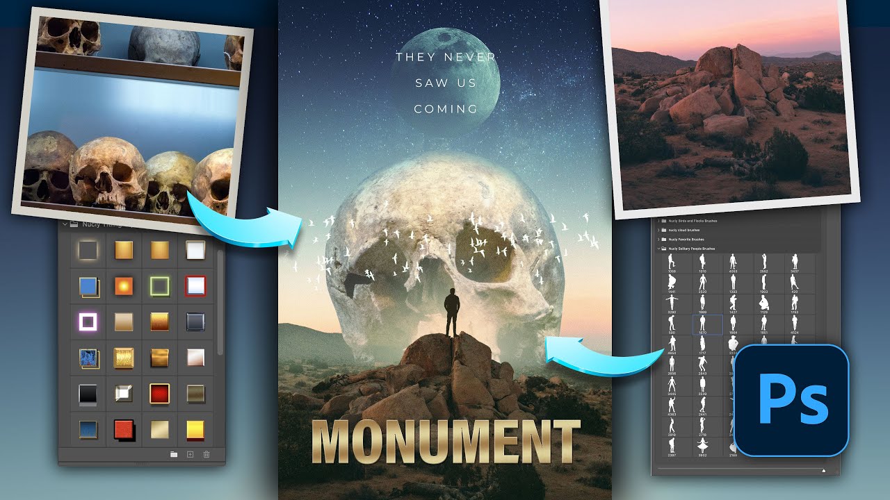 How to Create a Giant Skull Poster in Photoshop