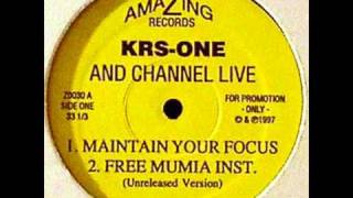 KRS One and Channel Live   Free Mumia Instrumental 1997