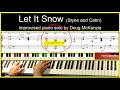 Let It Snow- Jazz piano tutorial