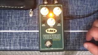 Video thumbnail for T Rex Vulture Distortion Demo by Specialty Traders