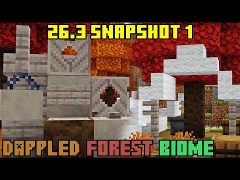 Minecraft 26.3 Snapshot 1 NEW DAPPLED FOREST BIOME