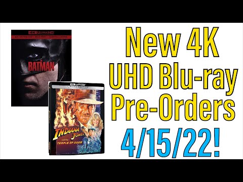 New 4K UHD Blu-ray Pre-Orders for April 15th, 2022!