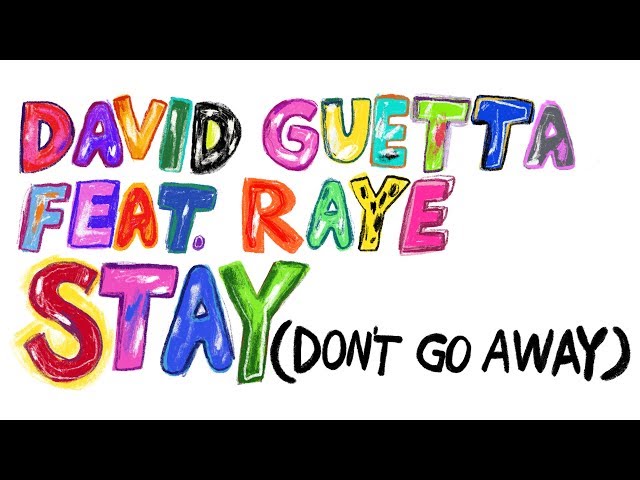 David Guetta - Stay (Don't Go Away) feat. RAYE (Acapella + Instrumental)