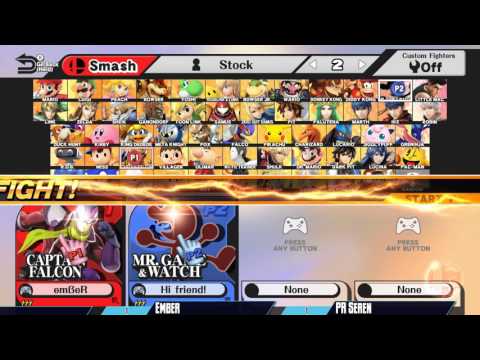 GB Oct 1, 2016 - SSB4 Singles - Ember vs PR Seren