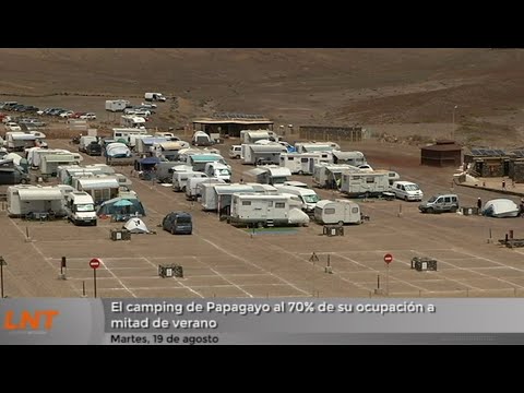 El camping de Papagayo al 70% de su ocupación a mitad de verano